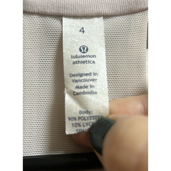 Lululemon Women's Scoop Neck Tank Top Pink Mist Space Dye - Size 4/Small - Picture 3 of 5